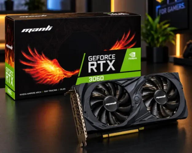 NVIDIA GeForce RTX 3060 12GB Manli - Excelente Estado