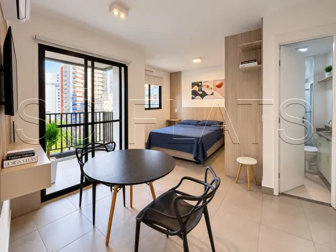 Studio Nurban Vila Clementino, flat disponível para locação contendo 27m² e 01 dormitório.