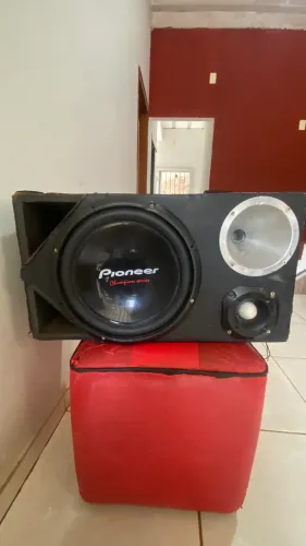Caixa de Som Completa (Pioneer cara preta + Taramps) - Só Instalar e Tocar