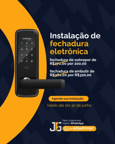 Instalação de fechadura eletrônica