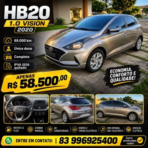 Hyundai HB20 Vision 1.0 Flex 12V MEC 2020