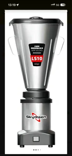 Liquidificador industrial inox skymsen 10 litros