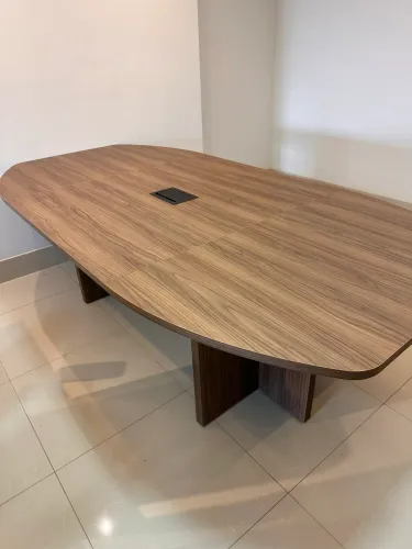 MESA DE REUNIAO 2.40x1.20 SEMIOVAL LOJA IKONOFFICE