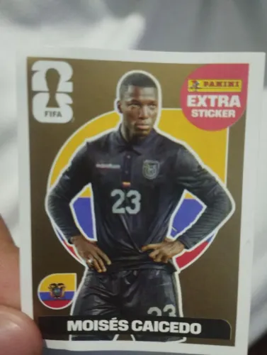Figurinha Legend Moisés Caicedo Ouro - Copa do mundo 2026