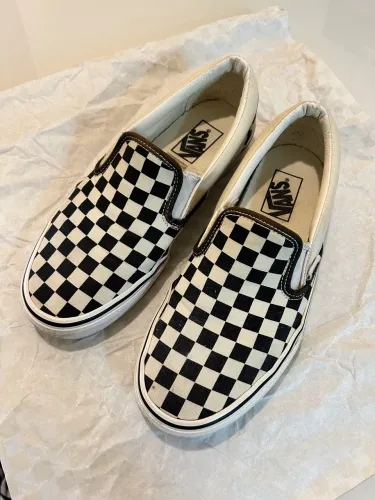 tênis vans slip on checkerboard 39