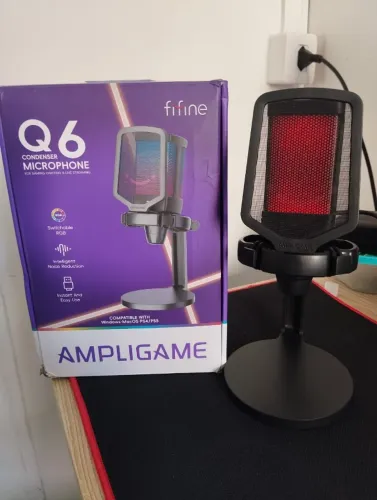 Microfone Condensador Fifine Q6 USB - Excelente Estado (Completo)