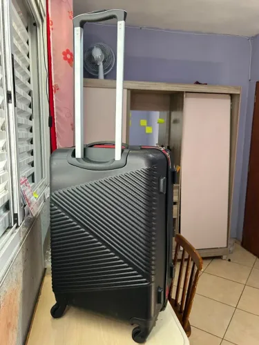 Mala de Viagem Média Sestini Vega (Preta com Vermelho) - Nova