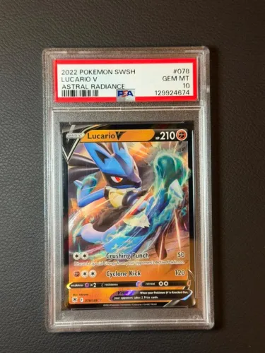 Lucario V #078 - PSA 10 - Pokemon TCG