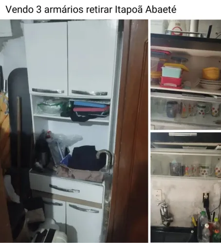 Armários 2 de parede 1 4 portas 1 gavetão retirar Itapoã Abaeté