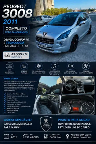 Peugeot 3008 Griffe 1.6 Turbo 16V 5P Aut. 2011