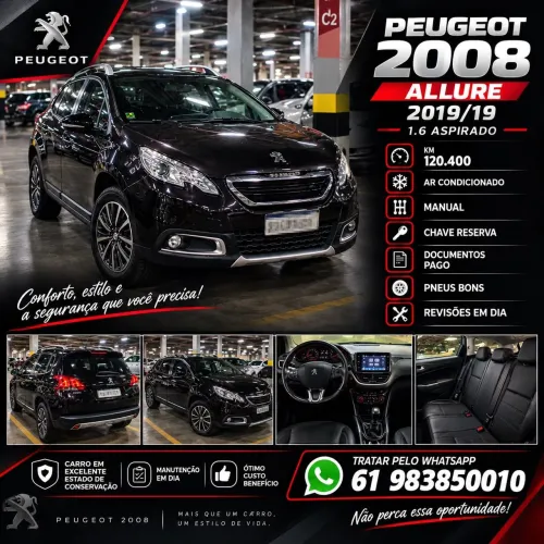 Peugeot 2008 Allure 1.6 Flex 16V 5P Aut. 2019