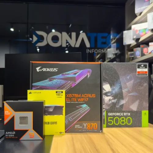 Kit Ryzen 9 9950x3D, X870 Aorus, 192GB DDR5, RTX 5080 - NOVO com Garantia