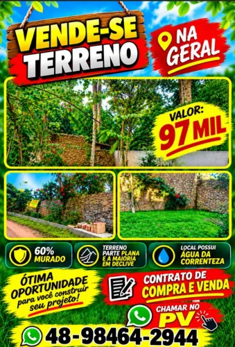 terreno morro do alemão na geral. chama no WhatsApp 48-98464_2944