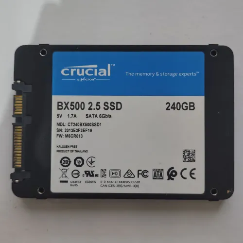 SSD CRUCIAL 240GB, BX500 2.5