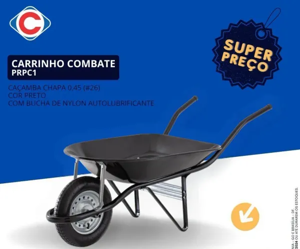 Carrinho de Mão Combate PRPC1 - Oferta!