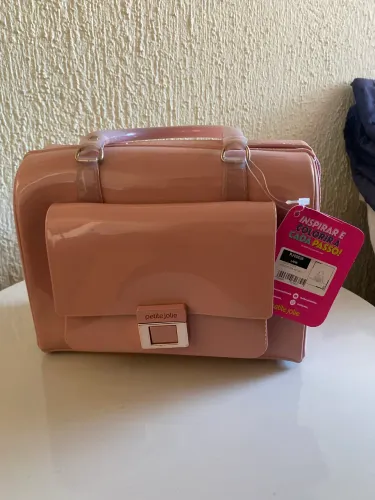 Vendo bolsa Petite Jolie de mão modelo Lana Baú na cor rosa antigo