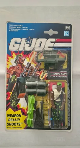GI Joe Heavy Duty V1 Hasbro 1992 Lacrado na Cartela - Edição Europa - RARO