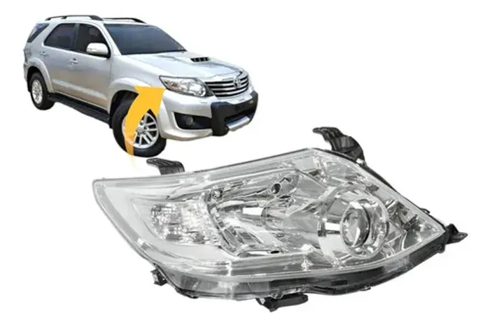 Farol Toyota Hilux Sw4 2012 2013 A 2015 Sem Xenon Direito Direito/passageiro