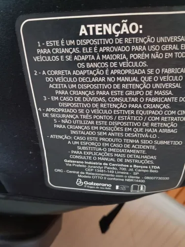 Cadeirinha Galzerano
