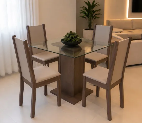 Mesa de jantar 4 cadeiras