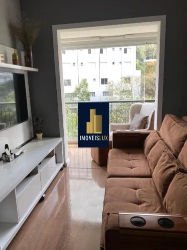 Apartamento mobiliado venda na Vila Andrade, São Paulo-SP: 2 quartos, 1 suíte, 2 salas, 2