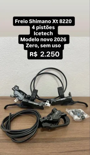  FREIO HIDRÁULICO SHIMANO XT 8220 - 4 PISTÕES