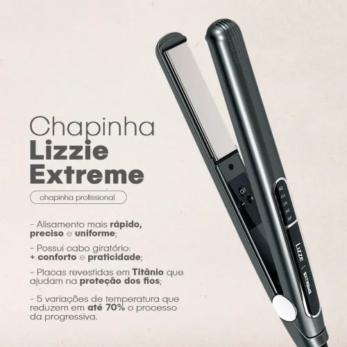 Prancha titanium da lizze extreme