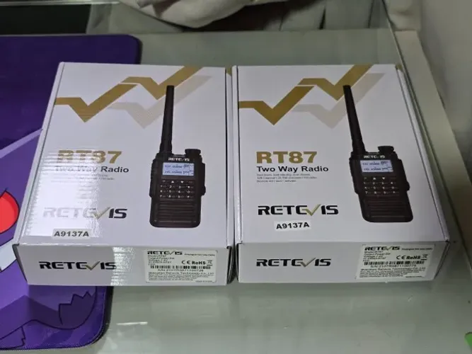2x Rádio Comunicador Retevis Rt87 Ip67, Vfo, Nível Profissional