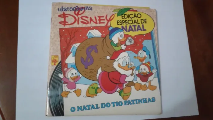 Disquinho de Vinil Brinque e Aprenda o Natal do Tio Patinhas Antigo