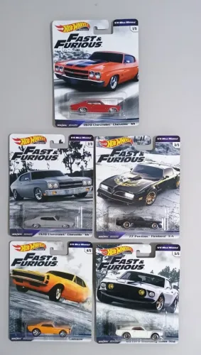 Hot Wheels Set Velozes E Furiosos 2019 1/4 Mile Muscle Set completo