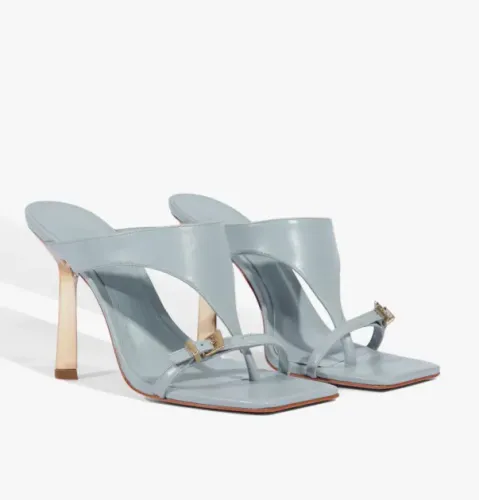 Salto schutz Couro Azul Clara tam 33