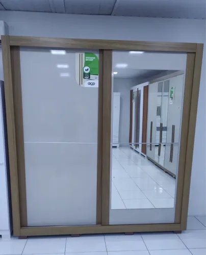 Guarda Roupa Nicoli ACP 100% MDF, 02 Portas deslizantes e 03 Gavetas - Entrega imediata;
