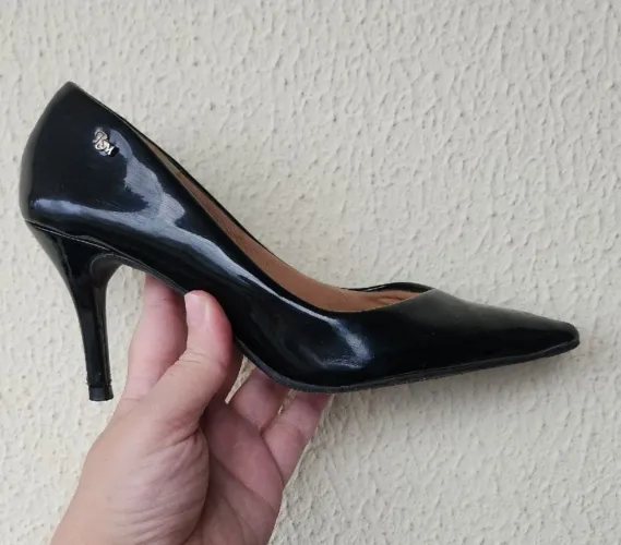 Sapato sandália social salto alto