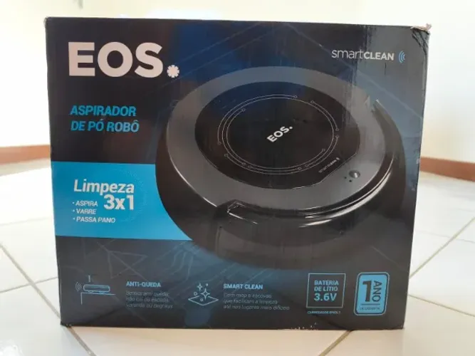 Robô Aspirador EOS EAR01T Smart Clean - Limpeza Inteligente 3 em 1