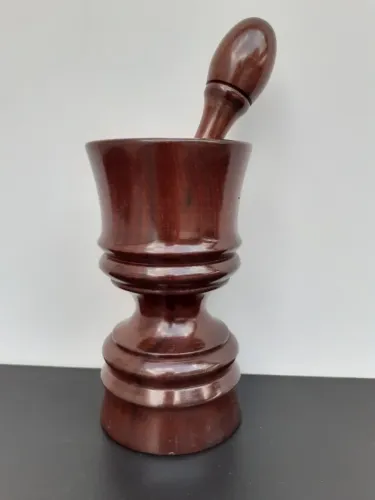 Pilão De Jacarandá / socador 29cm Cm - Madeira Nobre Madeira