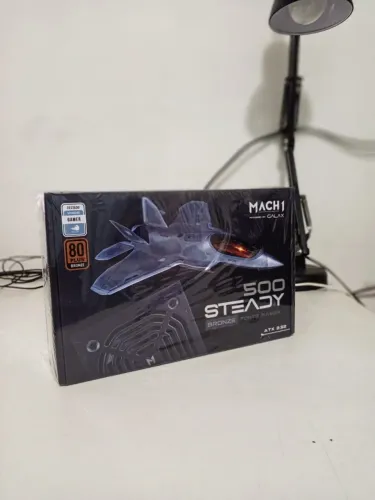 Fonte MACH1 Steady 500W - 80 Plus Bronze - PFC Ativo - Produto Novo (lacrado)