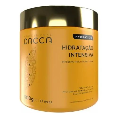 Hidratação Intensiva Máscara Capilar Creme De Cabelo Profissional Dacca Professional 500g