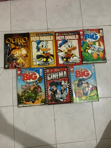 Lote Especial Livro Disney: As Muitas Vidas do Pato Donald + Disney Big + Febre do Ouro