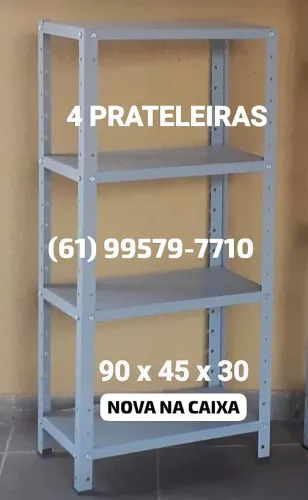 Estante 4 Prateleiras para comércio