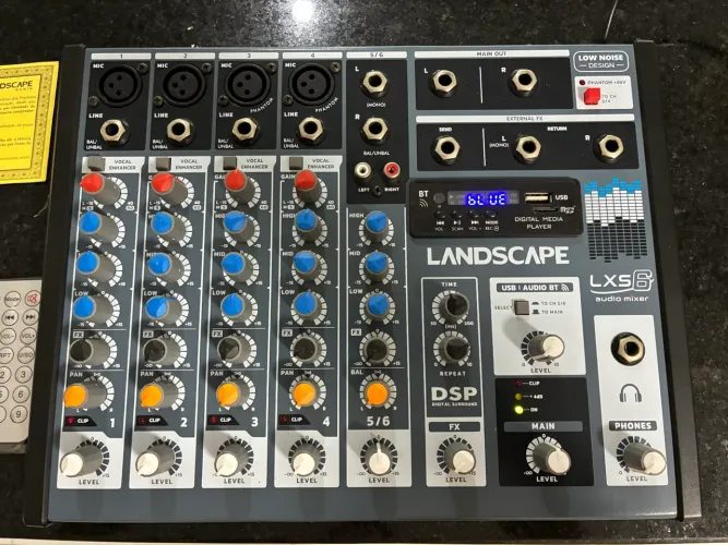 Mesa de Som Landscape LXS6 6 canais