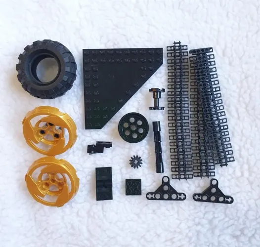 Lote de peças de Lego original a maioria na cor preta