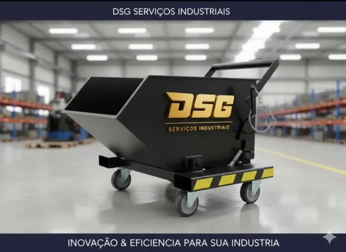 Carrinho tipo caçamba basculante 