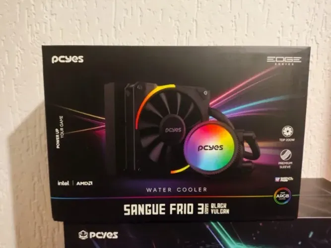 Water Cooler Pcyes Sangue Frio 3 Argb Black Vulcan 120Mm 