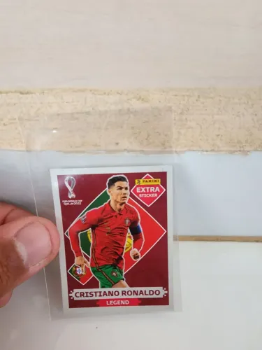 Figurinha Legend Cristiano Ronaldo Borda Copa do Mundo 2022