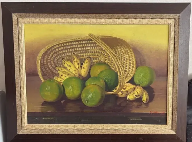 OBRA DE ARTE - NATUREZA MORTA - PINTURA ORIGINAL - ASSINADA - 1992