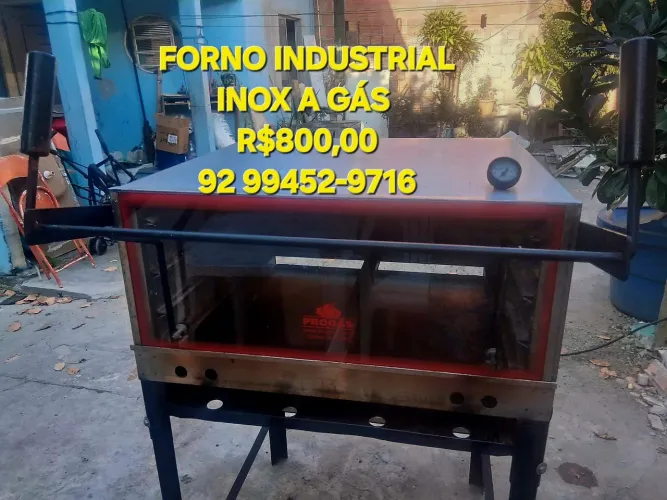 FORNO INDUSTRIAL INOX A GÁS