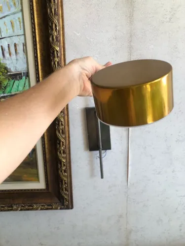 Arandela de Parede Dourada - Luminária Decorativa Moderna