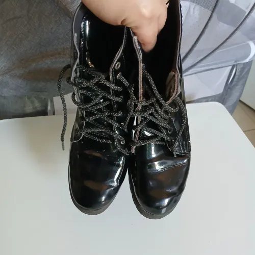 Bota Coturno Preto tam.36 (usado)