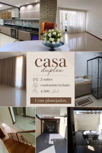 Casa para Locação no Condomínio Mar à Vista | 108 m², 2 Suítes, Área Gourmet e E