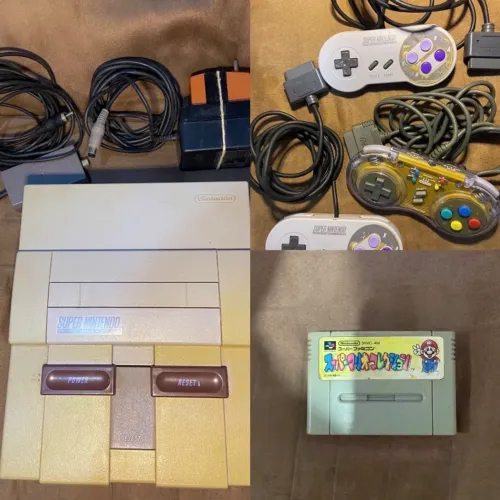 SUPER NINTENDO COM JOGO E CONTROLE ORIGINAL